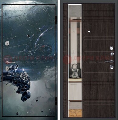 Железная дверь с фотопечатью космической фантастики ДФ-51 в Лосино-Петровсом