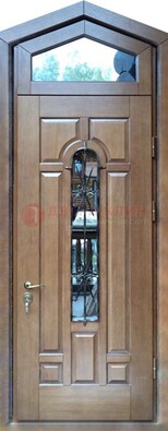 Железная дверь Винорит с фрамугой для частного дома ДФГ-34 в Лосино-Петровсом