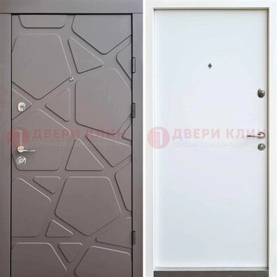 Черная входная дверь с филенчатой МДФ ДМ-216 в Лосино-Петровсом