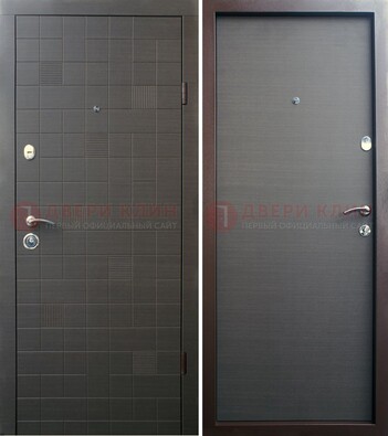 Черная железная дверь МДФ ДМ-227 в Лосино-Петровсом