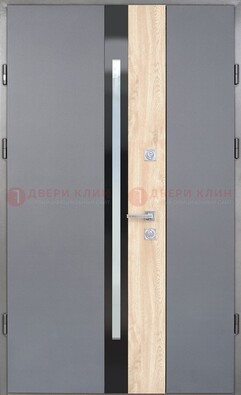 Полуторная металлическая дверь с МДФ ДМ-503 в Лосино-Петровсом
