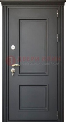 Чёрная дверь с МДФ ДМ-520 в Лосино-Петровсом