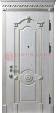 Белая дверь с МДФ ДМ-525 в Петрозаводске