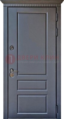 Тёмная входная дверь для коттеджа с МДФ ДМ-528 в Лосино-Петровсом