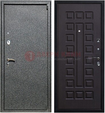 Черная стальная дверь с порошковым покрытием ДП-196 в Иваново