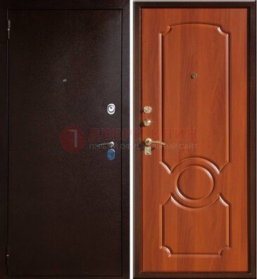Темная железная дверь с порошковым напылением ДП-46 в Лосино-Петровсом