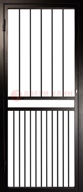 Коричневая одностворчатая железная решетчатая дверь ДР-24 в Лосино-Петровсом