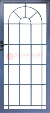 Синяя металлическая решетчатая дверь ДР-28 в Лосино-Петровсом