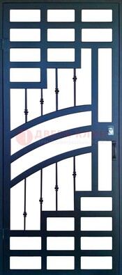 Современная металлическая решетчатая дверь ДР-38 в Лосино-Петровсом