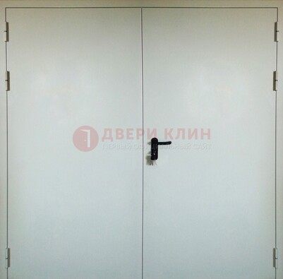 Белая металлическая техническая дверь ДТ-8 в Лосино-Петровсом