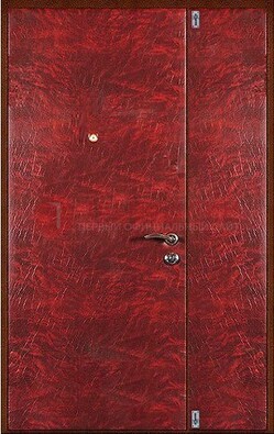 Красная тамбурная дверь ДТМ-33 в Лосино-Петровсом