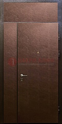 Тамбурная дверь с верхней фрамугой с винилискожей ДТМ-7 в Лосино-Петровсом