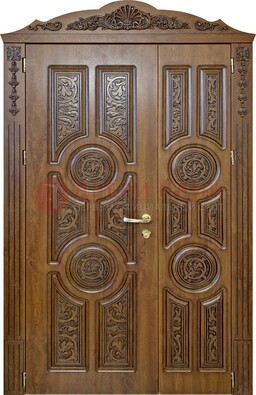 Дизайнерская железная дверь с виноритом и узором ДВТ-257 в Лосино-Петровсом