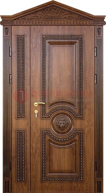 Узорная стальная дверь с виноритом для дома ДВТ-260 в Лыткарино