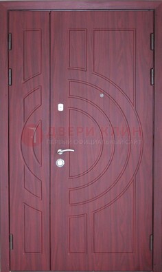 Тамбурная красная железная дверь с виноритом ДВТ-3 в Тольятти
