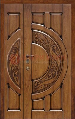 Коричневая входная дверь с виноритом ДВТ-5 в Чебоксарах
